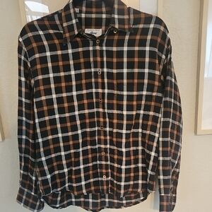 Brioni For Neiman Marcus Plaid Button-Up Shirt Made In Italy - Size S